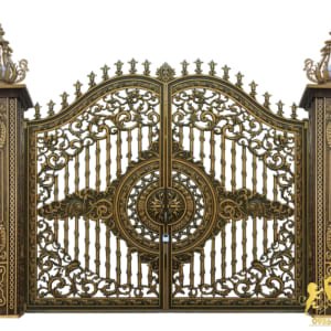 Cổng nhôm đúc mẫu C-037