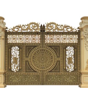 Cổng nhôm đúc mẫu C-036