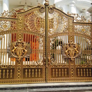 Cổng nhôm đúc mẫu C-075